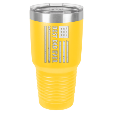 Patriotic Best Dad Ever 30oz Ringneck Tumbler